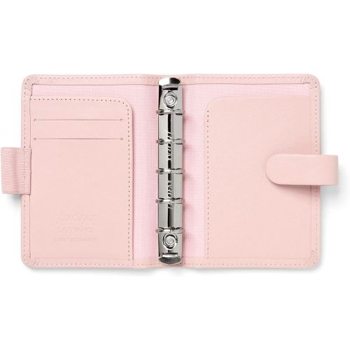 Filofax Saffiano Personal Compact organizer with zipper - blush
